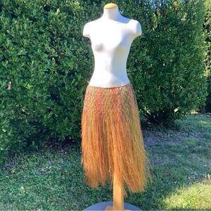 Vintage 1950s Hawaiian True Grass Skirt